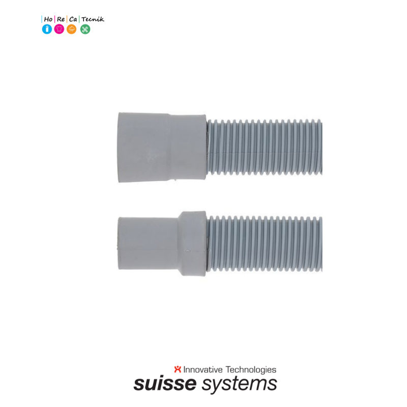 Ablaufschlauch DN31 L 2000mm A ø innen 31mm A ø aussen 35mm B ø innen 41mm B ø aussen 45mm-530574