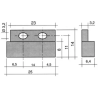 copy of 11,5 mm Magnetventil 3/4 1-fach gerade 230VAC DN10 372017