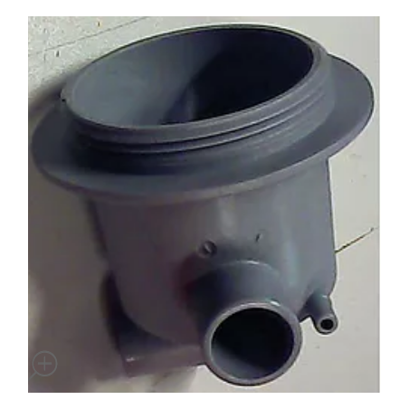 Ansaug-Ablaufkörper AD ø 158mm H 105mm ID ø 74mm Schlauch ø 2329.5mm