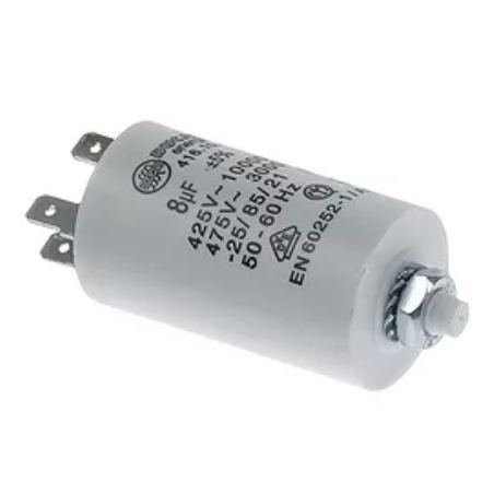 Betriebskondensator Ducati Kapazität 8µF 450V Toleranz 5% 50-60Hz Umgebungstemperatur max. -25 bis + 85°C 365232
