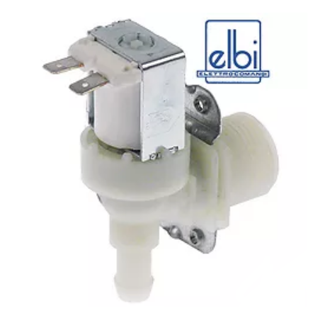 Magnetventil 1-fach gewinkelt 230VAC Eingang 34 Ausgang 11,5mm T.max. 60°C ELBI 319 Kunststoff