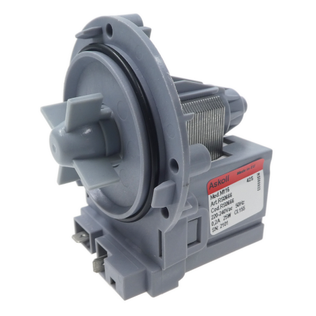 Ablaufpumpe Askoll M116 25W, front Stecker LF5092944, M116, RS0644, 2101, CI 155, rs064401