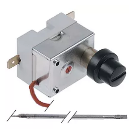 Sicherheitsthermostat Abschalttemp. 318°C 1-polig 16A Fühler ø 3mm Fühler L 137mm 375892