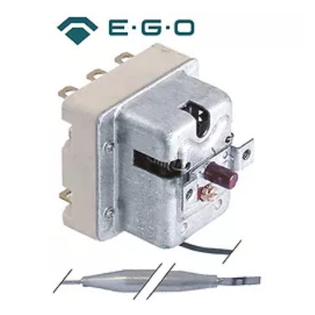 Sicherheitsthermostat Abschalttemp. 120°C 3-polig 20A Fühler ø 6mm Fühler L 94mm Kapillarrohr 540mm, 390244