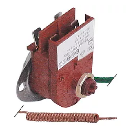 Sicherheitsthermostat T.max. 110°C 2-polig 2NC 16A Fühler ø 6mm Fühler L 50mm Kapillarrohr 1540mm, 390469, lm8-p2047