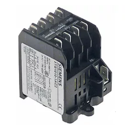 Leistungsschütz AC1 16A 24VAC (AC3400V) 4kW Hauptkontakte 4NO Anschluss F6,3 Anschluss F6,3, 381391, 4011209045064