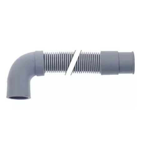 Ablaufschlauch DN19 L 820mm gerade ø innen 21mm gerade ø aussen 27mm gebogen ø innen 21mm Omniwash, 530789, GSTS820PS
