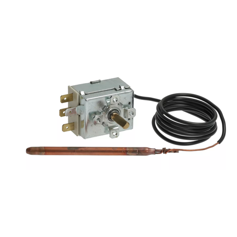 Thermostat IMIT Arbeitsbereich 0-86°C 1-polig 1CO 16A Fühler ø 6,5mm Fühler L 98mm, 390683, TR0440
