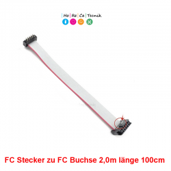 Kabel FC 2,0mm Display Kabel verbindungskabel FC Secker Buchse 100cm